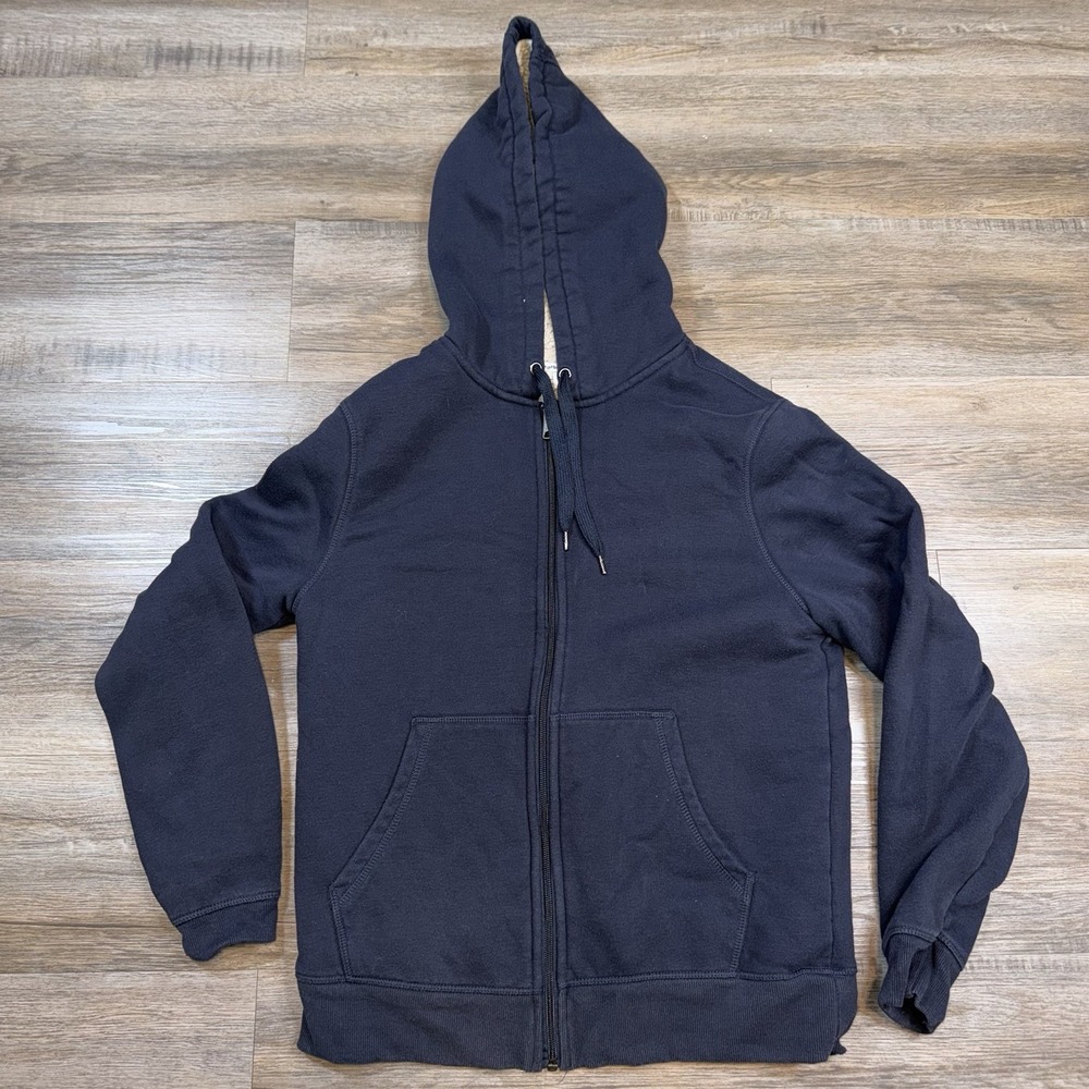 Amazon Essentials Hoodie Mens S Long Sleeve Navy Sherpa Fleece Lined Pullover